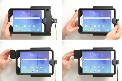 Uchwyt Brodit z blokadą sprężynową, Samsung Galaxy Tab A 8.0 (2015) SM-T350