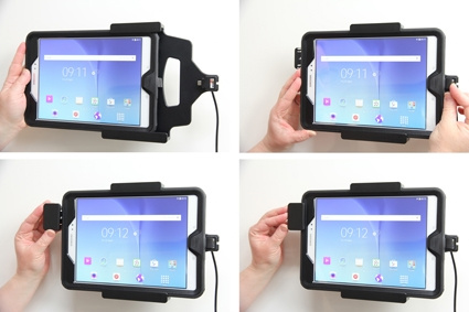 Uchwyt Brodit z blokadą sprężynową, Samsung Galaxy Tab A 9.7