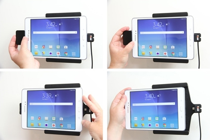 Uchwyt Brodit z blokadą sprężynową, Samsung Galaxy Tab A 8.0 (2015) SM-T350