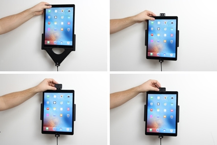Uchwyt Brodit z blokadą sprężynową, Apple iPad Pro 12.9 (A1584, A1652, A1670, A1671)