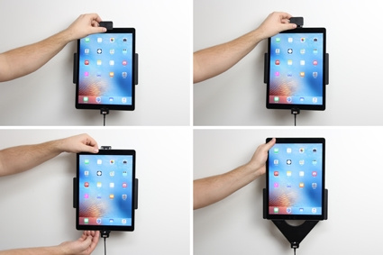 Uchwyt Brodit z blokadą sprężynową, Apple iPad Pro 12.9 (A1584, A1652, A1670, A1671)