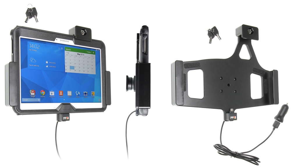 Uchwyt Brodit z blokadą na klucz, Samsung Galaxy Tab 4 10.1 SM-T530/SM-T531/SM-T535