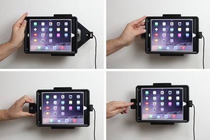 Uchwyt Brodit z blokadą na klucz, Apple iPad Air 2 (A1566, A1567)