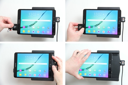 Uchwyt Brodit z blokadą na klucz, Samsung Galaxy Tab S2 8.0 SM-T713 /SM-T719
