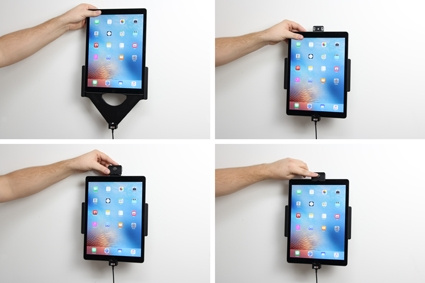 Uchwyt Brodit z blokadą na klucz, Apple iPad Pro 12.9 (A1584, A1652, A1670, A1671)