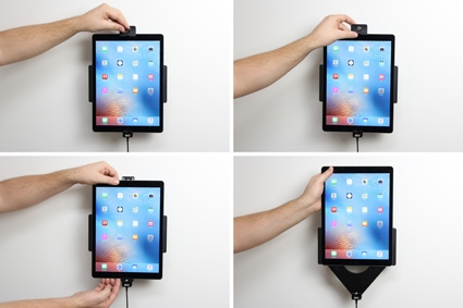 Uchwyt Brodit z blokadą na klucz, Apple iPad Pro 12.9 (A1584, A1652, A1670, A1671)
