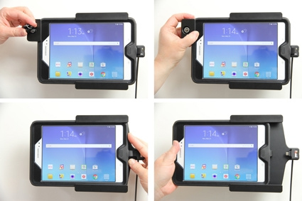 Uchwyt Brodit z blokadą na klucz, Samsung Galaxy Tab A 8.0 (2015) SM-T350