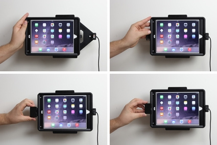 Uchwyt Brodit z blokadą sprężynową, Apple iPad Air 2 (A1566, A1567)