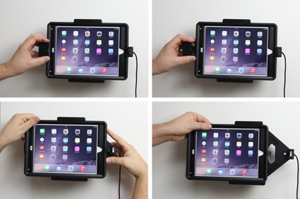 Uchwyt Brodit z blokadą sprężynową, Apple iPad Air 2 (A1566, A1567)