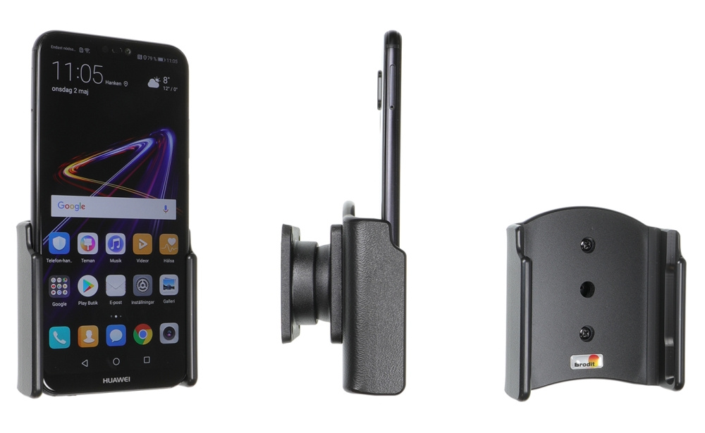 Brodit Pasywny uchwyt z przegubem kulowym, Huawei P20 Lite