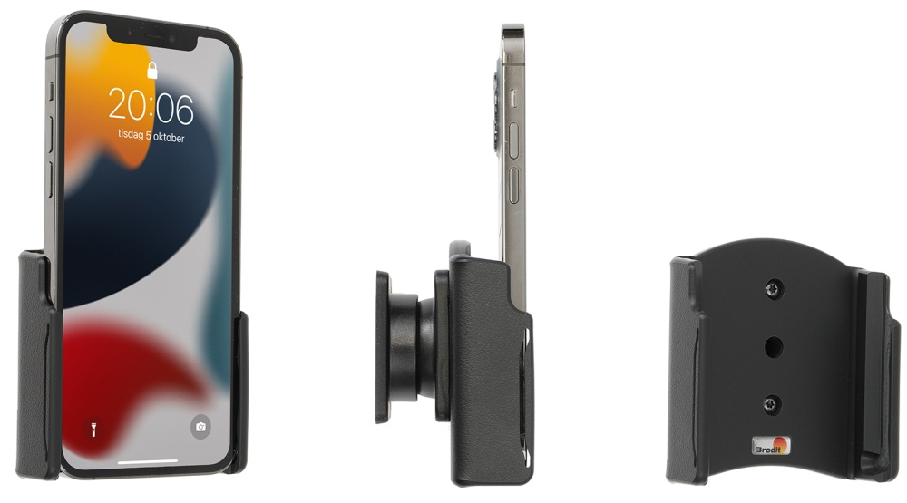 Brodit Pasywny uchwyt z przegubem kulowym, Apple iPhone 13/13 Pro/14/14 Pro