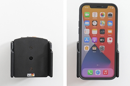Brodit Pasywny uchwyt z przegubem kulowym, Apple iPhone 12/12 Pro/12 Pro Max/13/13 Pro/13 Pro Max/14/14 Pro/14 Pro Max/15/15 Plus/15 Pro/15 Pro Max/16/16 Plus/16 Pro/16 Pro Max/16e