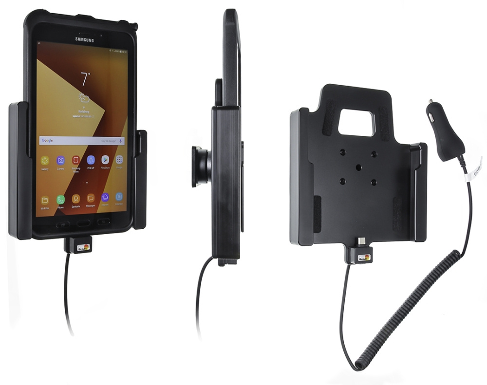 Brodit Aktywny uchwyt z wtykiem do gniazda zapalniczki, Samsung Galaxy Tab Active 2 SM-T390/SM-T395/3 SM-T570/SM-T575