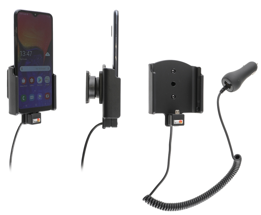 Brodit Aktywny uchwyt z wtykiem do gniazda zapalniczki, Samsung Galaxy A10 (SM-A105)