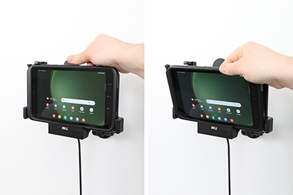 Brodit Aktywny uchwyt z wtykiem do gniazda zapalniczki, Samsung Galaxy Tab Active 3 SM-T570/SM-T575/5 SM-X300/SM-X306B