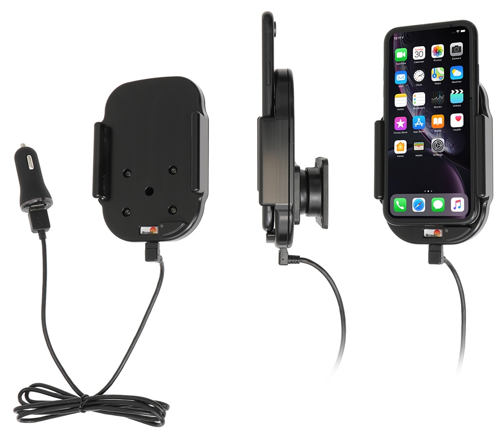 Qi bezprzewodowy aktywny uchwyt na telefon z ładowarką samochodową, Apple iPhone 11