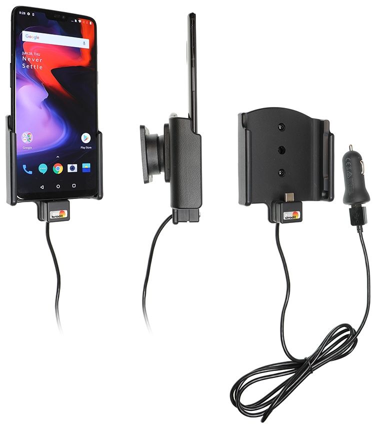 Aktywny uchwyt z kablem USB i adapterem do gniazda zapalniczki, OnePlus 6/6T/7