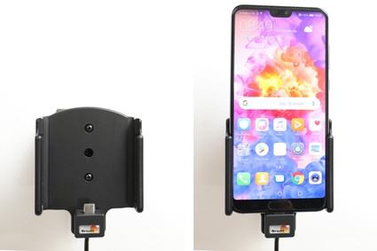 Aktywny uchwyt Brodit z kablem USB i adapterem do gniazda zapalniczki, Huawei P20 Pro