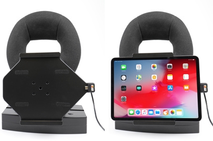 Aktywny uchwyt Brodit z kablem USB i adapterem do gniazda zapalniczki, Apple iPad Air 11 (A2902, A2903, A2904)/Air 11 2025 M3 (A3266, A3267, A2370)/Air 4th Gen (A2072, A2316, A2324, A2325)/Air 5th Gen (A2588, A2589, A2591)/Pro 11 2018 (A1980, A2013, A1934