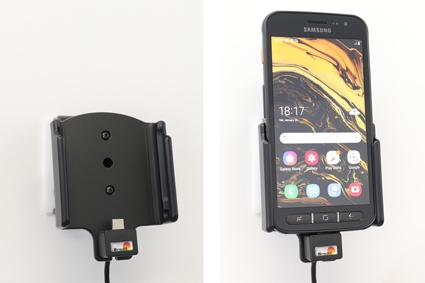 Aktywny uchwyt Brodit z kablem USB i adapterem do gniazda zapalniczki, Samsung Galaxy XCover 4s