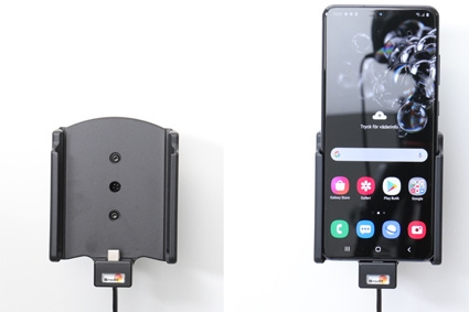 Aktywny uchwyt Brodit z kablem USB i adapterem do gniazda zapalniczki, Samsung Galaxy S20 Ultra 5G (SM-G988B)/S21 Ultra 5G SM-G9988/DS