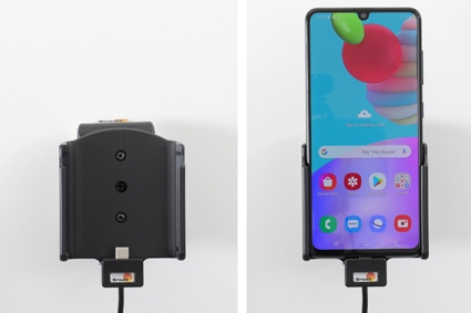 Aktywny uchwyt Brodit z kablem USB i adapterem do gniazda zapalniczki, Samsung Galaxy A41 (SM-A415F)