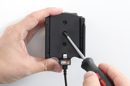 Aktywny uchwyt Brodit z kablem USB i adapterem do gniazda zapalniczki, Apple iPhone 12 Mini