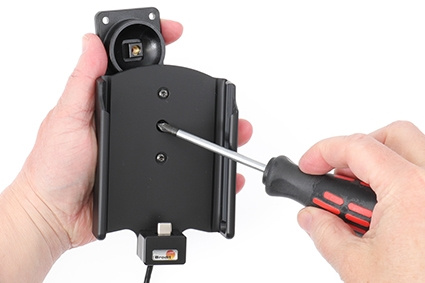Brodit Aktywny uchwyt z kablem USB i adapterem do gniazda zapalniczki, Samsung Galaxy A52 SM-A52F/DS/A52S 5G SM-A528B. SM-A528B/DS