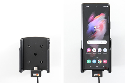 Brodit Aktywny uchwyt z kablem USB i adapterem do gniazda zapalniczki, Samsung Galaxy Z Fold3 5G