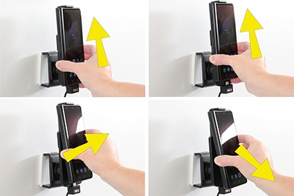 Brodit Aktywny uchwyt z kablem USB i adapterem do gniazda zapalniczki, Samsung Galaxy Z Fold3 5G