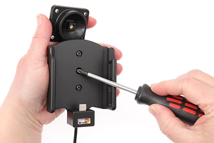Brodit Aktywny uchwyt z kablem USB i adapterem do gniazda zapalniczki, Samsung Galaxy S22 5G SM-S901B/SM-S901B/DS