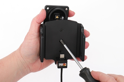 Brodit Aktywny uchwyt z kablem USB i adapterem do gniazda zapalniczki, Samsung Galaxy S22 Ultra 5G (SM-S908B/SM-S908B/DS)