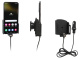 Brodit Aktywny uchwyt z kablem USB i adapterem do gniazda zapalniczki, Samsung Galaxy S22+ 5G (SM-S906B/SM-S906B/DS) Brodit Aktywny uchwyt z kablem USB i adapterem do gniazda zapalniczki, Samsung Galaxy S22+ 5G (SM-S906B/SM-S906B/DS)