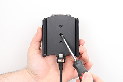 Brodit Aktywny uchwyt z kablem USB i adapterem do gniazda zapalniczki, Apple iPhone 15 Plus