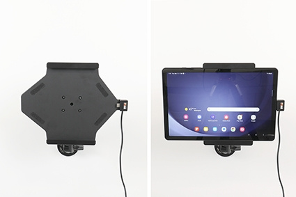 Brodit Aktywny uchwyt z kablem USB i adapterem do gniazda zapalniczki, Samsung Galaxy Tab A9+ 11 SM-X210/SM-X215 LTE/SM-X216 5G