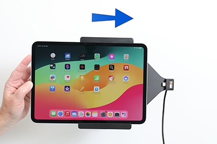 Brodit Aktywny uchwyt z kablem USB i adapterem do gniazda zapalniczki, Apple iPad Pro 11 2024 (A2836, A2837, A3006)