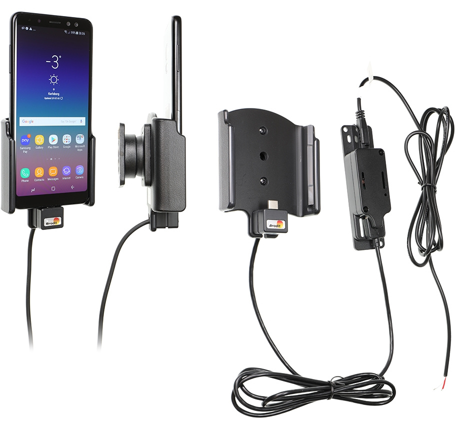 Brodit Aktywny uchwyt do stałej instalacji, Samsung Galaxy A8 (2018)
