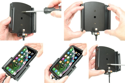 Brodit Aktywny uchwyt do stałej instalacji, Apple iPhone 11 Pro Max/Xs Max