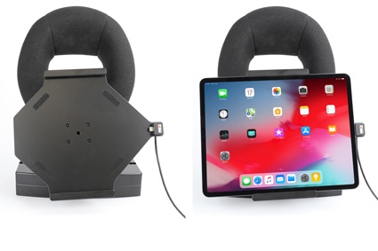 Brodit Aktywny uchwyt do stałej instalacji, Apple iPad Air 13 2024  (A2898, A2899, A2900)/Air 13 2025 M3 (A3268, A3268, A2371)/Pro 12,9 2018 (A1876, A1895, A1983, A2014)/Pro 12.9 2020 (A2069, A2232, A2229)/Pro 12.9 5th Gen 2021 (A2378, A2379, A2461)/Pro 1