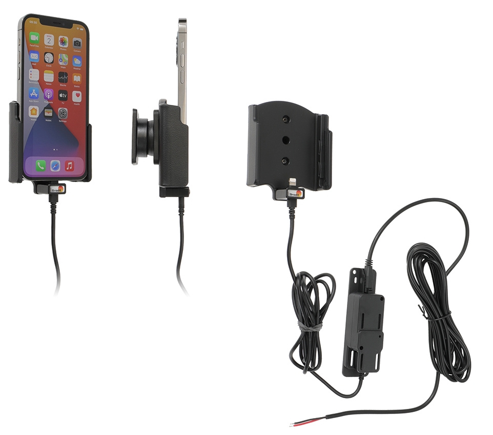 Brodit Aktywny uchwyt do stałej instalacji, Apple iPhone 12/12 Pro
