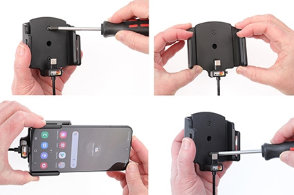 Brodit Aktywny uchwyt do stałej instalacji, Samsung Galaxy S22 5G SM-S901B/SM-S901B/DS