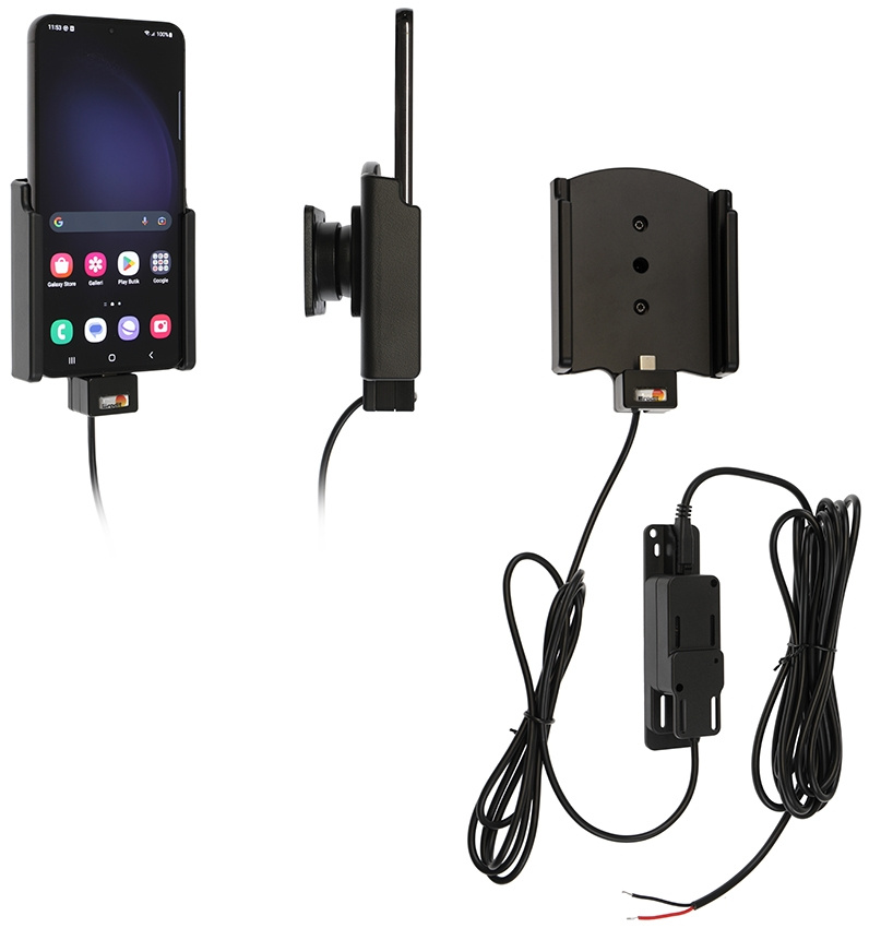 Brodit Aktywny uchwyt do stałej instalacji, Samsung Galaxy S23+ SM-S916B/DS