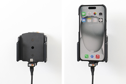 Brodit Aktywny uchwyt do stałej instalacji, Apple iPhone 15/15 Pro/16/16 Pro/16e