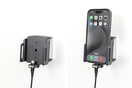 Brodit Aktywny uchwyt do stałej instalacji, Apple iPhone 15/15 Pro/16/16 Pro/16e