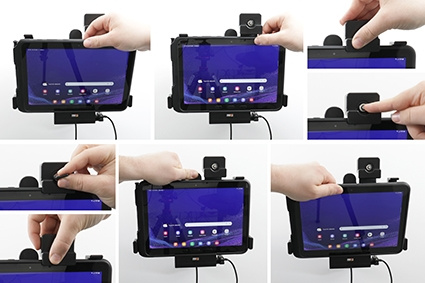Brodit Uchwyt z zamkiem na klucz, Samsung Galaxy Tab Active 4 Pro SM-T630/SM-T636