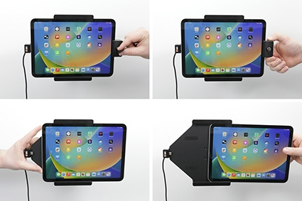 Brodit Uchwyt z zamkiem na klucz, Apple iPad 10th Gen (A2696, A2757, A2777)/2025 A16 (A3354, A3355, A3356)