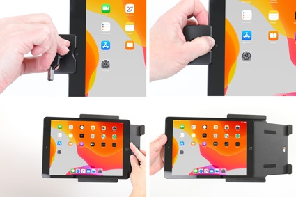 Brodit Uchwyt z zamkiem na klucz, Apple iPad 10.2 7th Gen (A2197, A2198, A2200)/8th Gen (A2428, A2429, A2430, A2270)/9th Gen (A2602, A2603, A2604, A2605)