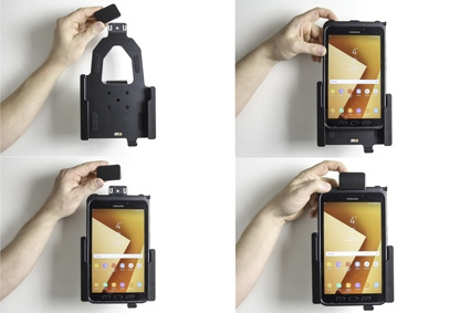 Brodit Uchwyt z zamkiem sprężynowym, Samsung Galaxy Tab Active 2 SM-T390/SM-T395/3 SM-T570/SM-T575/5 SM-X300/SM-X306B