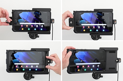 Uchwyt Brodit z zamkiem na klucz, Samsung Galaxy Tab Active 2 SM-T390/SM-T395/3 SM-T570/SM-T575