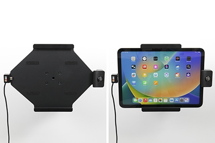 Uchwyt Brodit z zamkiem na klucz, Apple iPad 10th Gen (A2696, A2757, A2777)/2025 A16 (A3354, A3355, A3356)